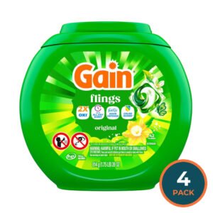 Gain Flings Original 4-in-1 Odor Defense Laundry Detergent Pacs - 42 Ct - 4 Pack