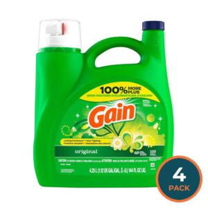 Gain Original Liquid Laundry Detergent Freshness & Odor Defense - 144 oz - 4 Pack
