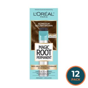 L'Oréal Paris Magic Root Rescue 10 Minute Permanent Root Coloring Kit 5G Medium Golden Brown - 12 Pack