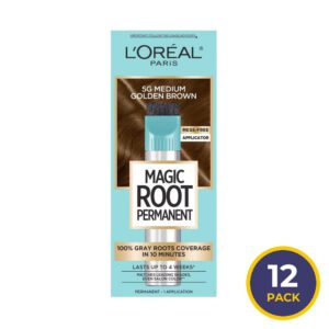 L'Oréal Paris Magic Root Rescue 10 Minute Permanent Root Coloring Kit 5G Medium Golden Brown - 12 Pack