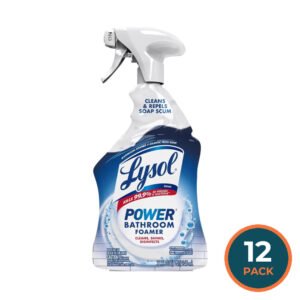 Lysol Power Bathroom Foamer Atlantic Fresh Bathroom Cleaner - 32 oz - 12 Pack