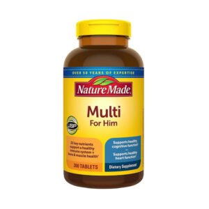 Nature Made Multi For Him Men's Multivitamin Tablets with No Iron, 300 Count