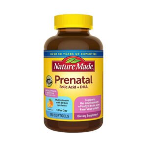 Nature Made Prenatal Multivitamin with Folic Acid + DHA Softgels, 150 Count