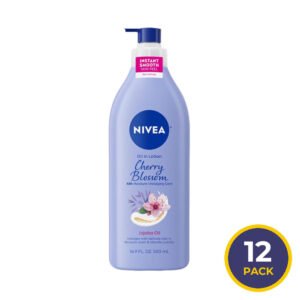NIVEA Oil Infused Cherry Blossom & Jojoba Oil Body Lotion - 16.9 oz - 12 Pack