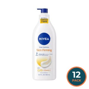 NIVEA Sheer Hydration Skin Firming Body Lotion with Q10 and Vitamin C - 16.9 oz - 12 Pack