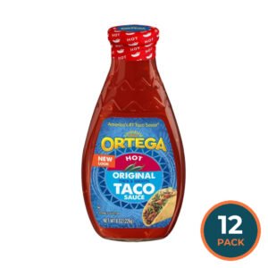 Ortega Original Taco Sauce, Hot - 8 oz - 12 Pack