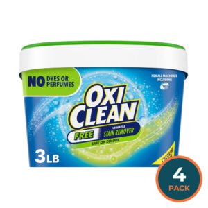 OxiClean Free Versatile Stain Remover Powder - 3 lb - 4 Pack