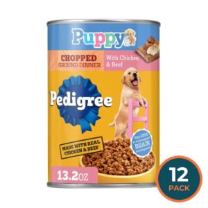 Pedigree Puppy Chopped Ground Dinner Chicken & Beef Wet Puppy Food - 13.2 oz - 12 Pack