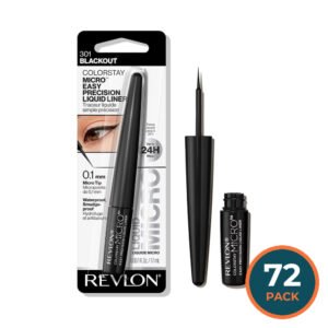 Revlon ColorStay Micro Easy Precision Liquid Liner, Black - 72 Pack