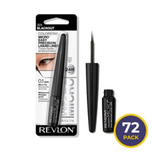 Revlon ColorStay Micro Easy Precision Liquid Liner, Black - 72 Pack