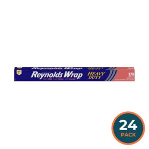 Reynolds Wrap Heavy Duty Aluminum Foil Roll - 37.5 ft x 18 in - 24 Pack