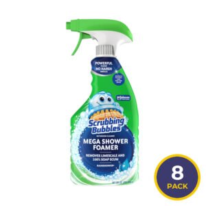 Scrubbing Bubbles Mega Shower Foamer Rainshower Bathroom Cleaner Spray - 32 oz - 8 Pack