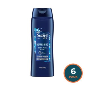 Suave Men Mountain Refresh Body Wash - 18 oz - 6 Pack