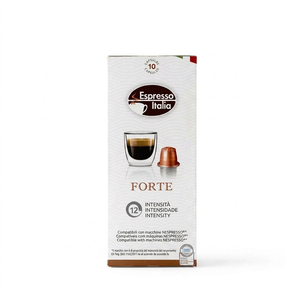 Espresso Italia - Plastic Capsules Compatible with Nespresso Original line, Forte 1x100 - Image 2