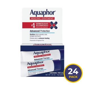 Aquaphor Advanced Therapy Healing Ointment Skin Protectant Dual 0.35 oz - 2 Ct - 24 Pack
