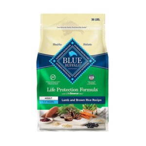 Blue Buffalo Life Protection Formula Adult Dry Dog Food, Lamb & Brown Rice, 36 lb