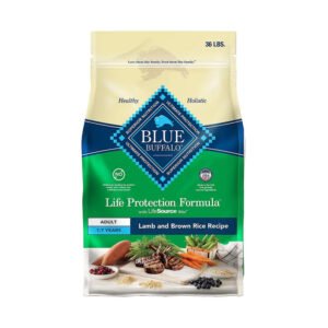 Blue Buffalo Life Protection Formula Adult Dry Dog Food, Lamb & Brown Rice, 36 lb
