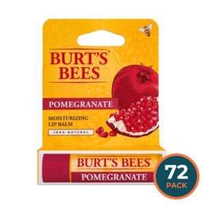 Burt’s Bees Pomegranate Oil Moisturizing Lip Balm - 0.15 oz - 72 Pack