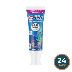 Crest Advanced Kid’s Fluoride Toothpaste Bubblegum Flavor Color-Changing Formula - 4.2 oz - 24 Pack
