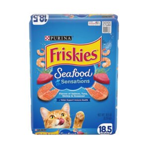 Purina Friskies Seafood Sensations Dry Cat Food, 18.5 lb