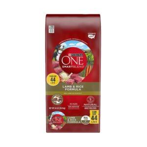 Purina ONE SmartBlend Adult Dry Dog Food, Lamb & Rice Formula, 44 lb